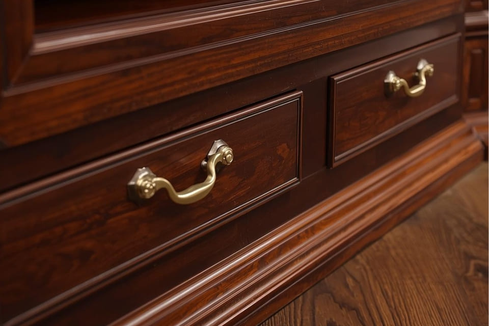 猫脚の美しい曲線とお掃除しやすい空間のアップ