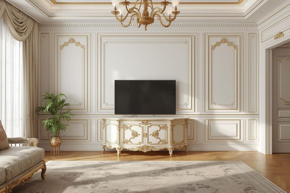 配線もすっきり片付いたエレガントなリビング