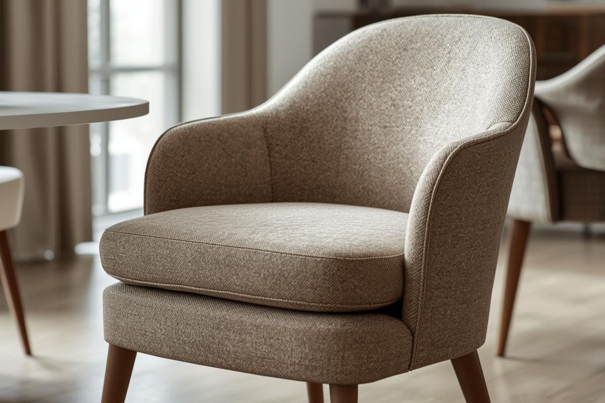 座り心地の良いクッション付きダイニングチェア