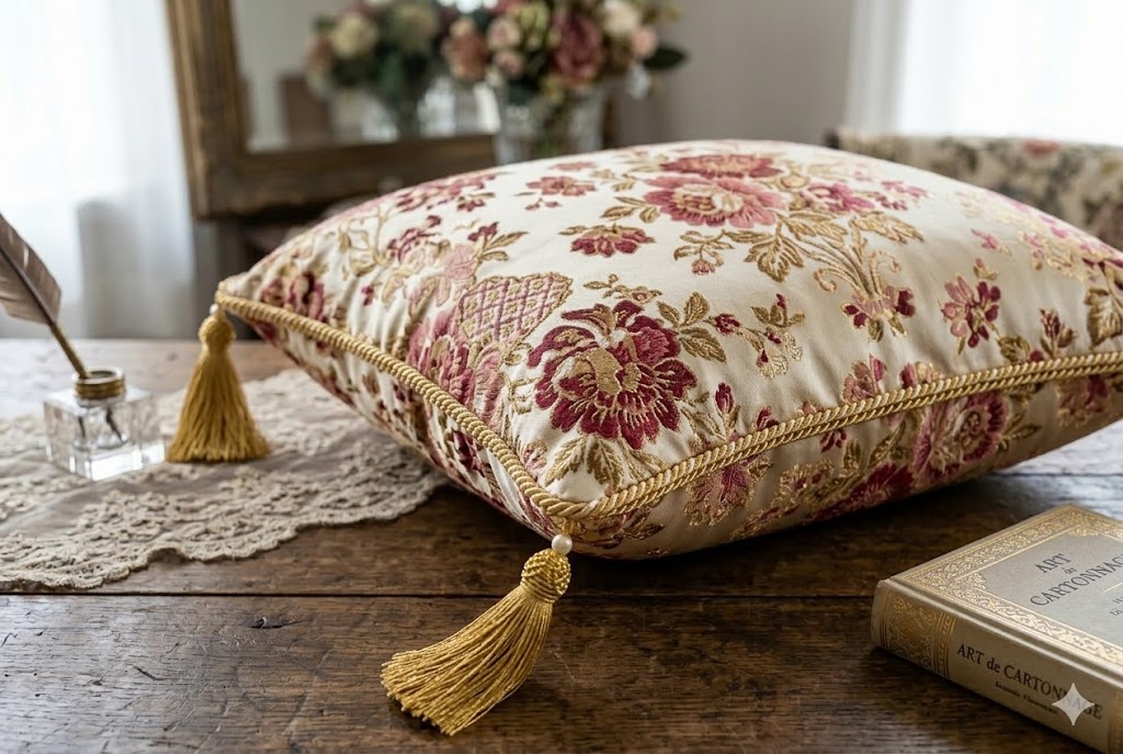 タッセルやフリンジが美しいカルトナージュボックスの装飾