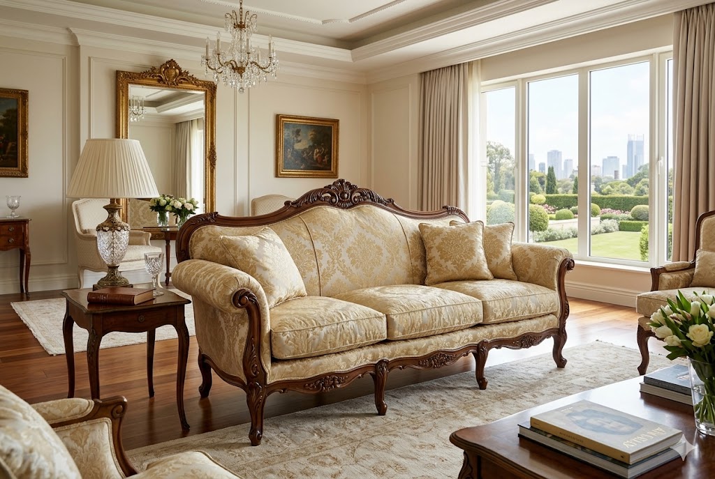 エレガントな曲線美が特徴のフローレンスソファ