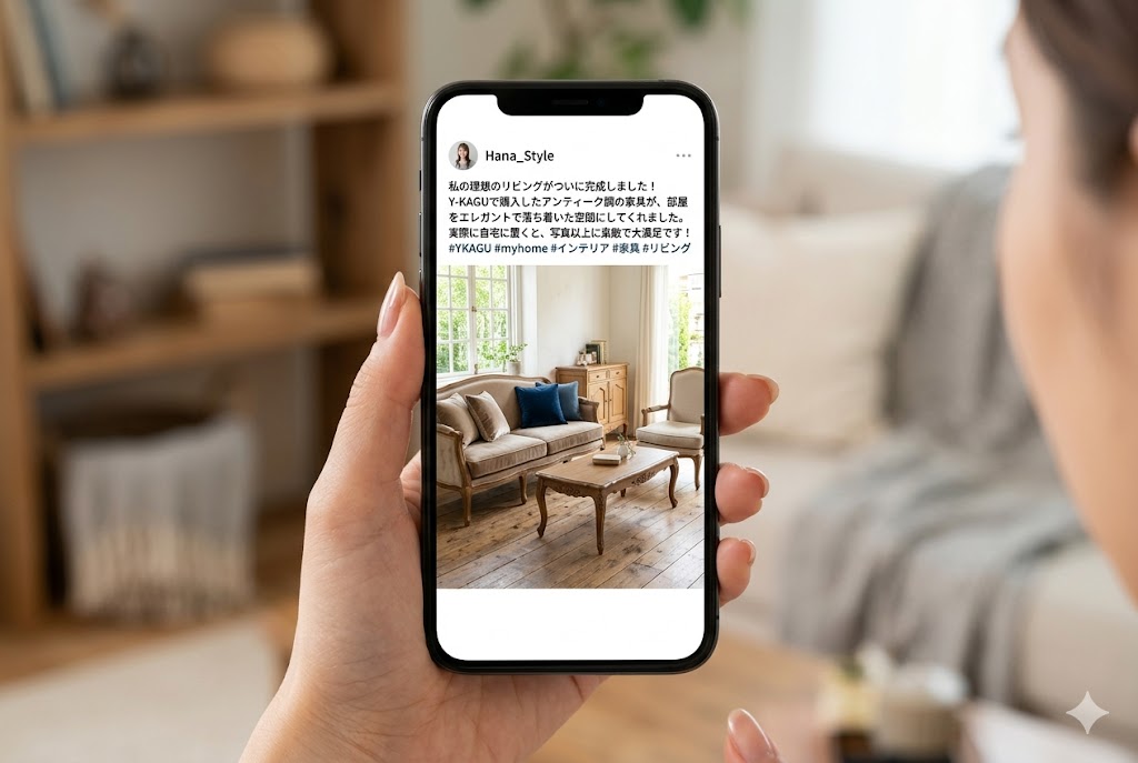 お客様から届いたお部屋のコーディネート写真