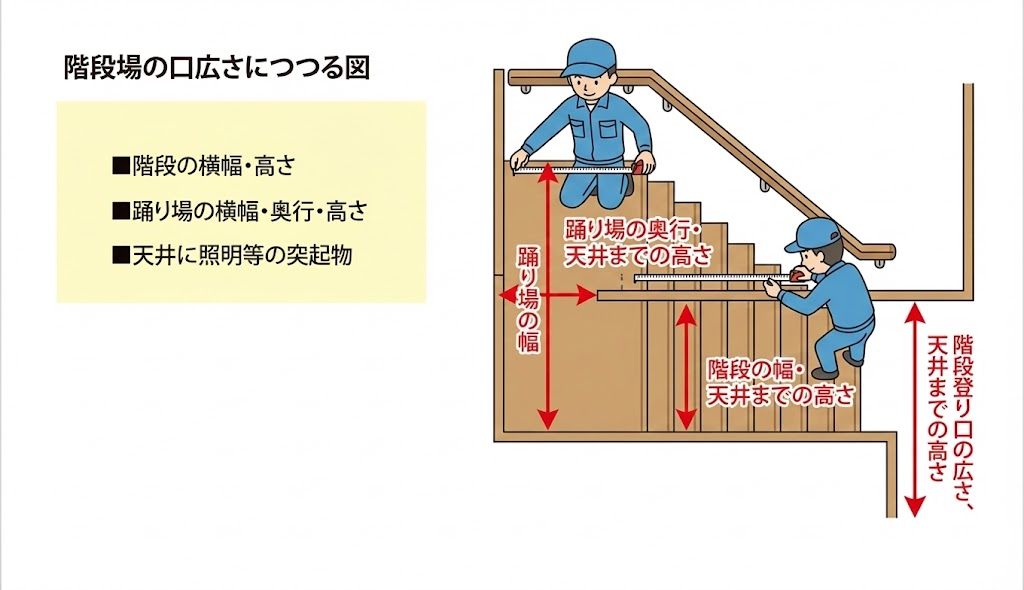 踊り場の確認ポイント