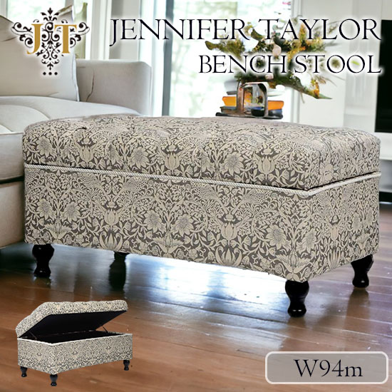 ジェニファーテイラー,Jennifer,Taylor,収納付きベンチ,いちご泥棒（グレー）,おしゃれ,｜Y-KAGU(輸入家具屋さん.com)-10