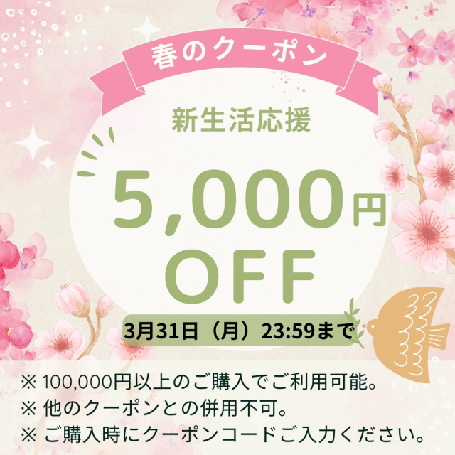期間限定 5000円OFFクーポン