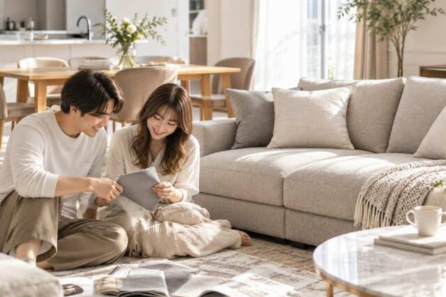 新婚カップルが選ぶべきソファとは？二人の新生活を幸せにするサイズと選び方のコツ