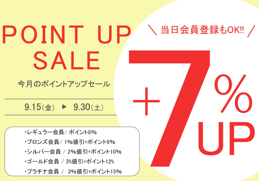 ポイントアップセール